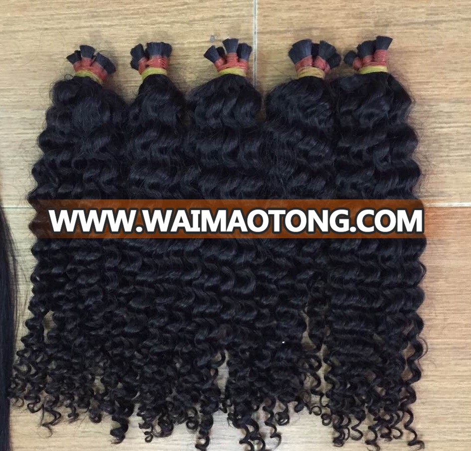 kinky hair deep wave hair Vietnamese hair Brazilian hair in bulk for sale