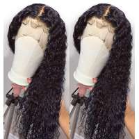 Pre Plucked  style water Wave Wig 13x4 /13*6 Glueless Human Hair frontal lace Wigs with baby hair