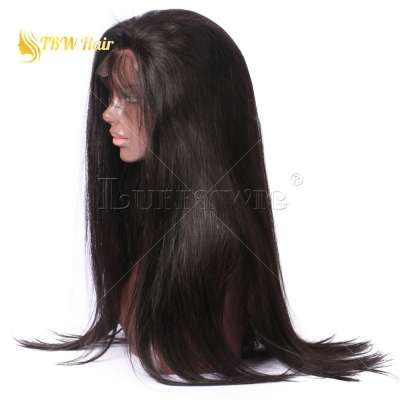 Brazilian Human Hair Full Lace Wig Silky Straight Silk Top 5x4.5inch Big Silk Base Lace Wigs long